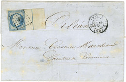 Losange HS / N° 15 (bdf Intégral, Filet D'encadrement, Leg Def) Càd (HS) PARIS (HS) 60 Sur Lettre. 1854. - TB. - R. - 1853-1860 Napoleone III