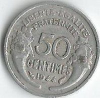 Pièce De Monnaie 50 Centimes Morlon 1944 - 50 Centimes