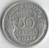 Pièce De Monnaie 50 Centimes Morlon 1945 - 50 Centimes