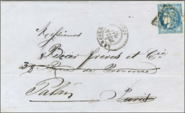 GC 1769 / N° 45 (leg Def) Càd T 17 LE HAVRE (74) 27 MAI 71 Sur Lettre Pour Paris Redirigée En Poste Restante Au Palais ( - War 1870