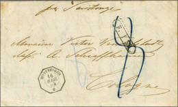 Càd Octo MONTEVIDEO / * Sur Lettre Non Affranchie Pour Cologne, Au Recto Marque D'échange F.39. 1862. - SUP. - R. - Poste Maritime