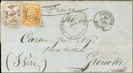 Càd POSTE VICE-REALI EGIZIANE / ZAGASIK / TP Egypte Surchargé + GC 5080 / N° 23 Càd ALEXANDRIE / EGYPTE Sur Lettre Avec  - Maritieme Post