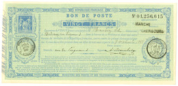 Bon De Poste 20 Francs, 20c Bleu (Storch K 1). - SUP. - R. - Otros & Sin Clasificación