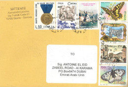 ITALY - 2022 - STAMPS  COVER TO DUBAI.. - Lotti E Collezioni