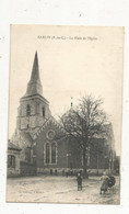 Cp, 62 , BARLIN,la Place De L'église, écrite 1915 - Barlin