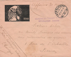 Internering Zwitserland: "Per Solem Ad Vitam" Voordrukomslag (zwart) Van Interlaken Naar Bern 1917 - Krijgsgevangenen