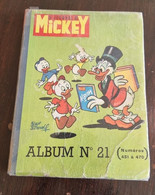 JOURNAL DE MICKEY Album N°21 (numéros 451 à 470) Publié En 1961 - Journal De Mickey