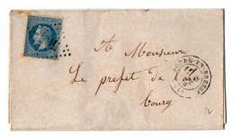 TB 3659 - LSC - 1870 - Lettre De BOURG EN BRESSE - 1849-1876: Période Classique