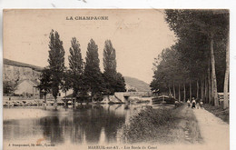 MAREUIL SUR AY LES BORDS DU CANAL 1918 TBE - Mareuil-sur-Ay