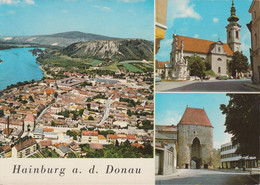 Austria - 2410 Hainburg An Der Donau - Ansichten - Luftbild - Kirche - Tor - Cars - VEW Bus - Hainburg