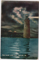 Portland 1913; Ram Island Ledge Light (Lighthouse) - Circulated. (Tichnor Bros., Boston, Mass.) - Portland
