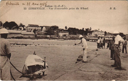 PC LIBREVILLE VUE D'ENSEMBLE PRISE DU WHARF GABON (a27948) - Gabon