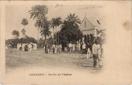 PC CONAKRY SORTIE DE L'EGLISE FRENCH GUINEA (a28738) - Guinée Française