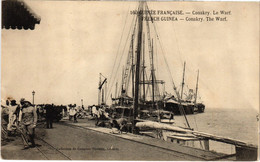 PC SHIP CONAKRY LE WHARF GRENCH GUINEA (a29138) - Guinée Française