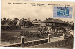 PC CONAKRY BATIMENTS CHEMIN DE FER GARE ATELIERS RAILWAY GRENCH GUINEA (a29171) - Guinée Française