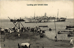 PC ADEN LANDING PIER TOWAHI YEMEN (a32143) - Yemen