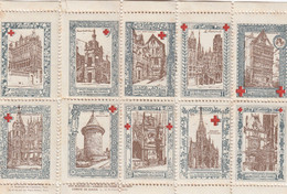 10 VIGNETTES SECOURS AUX BLESSES MILITAIRES - Unused Stamps