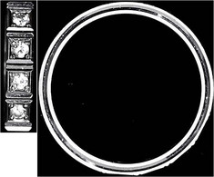 Damenring Weissgold 750/1000 Mit 4 Brillanten (zusammen 0,11 Ct). Ringgröße 17 Mm; 4,48 G. - Andere & Zonder Classificatie