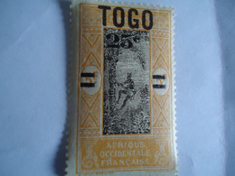 TOGO  FRANCE  COLONIES MLN STAMPS 1922 OVERPRINT  25/5FR - Other & Unclassified