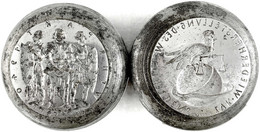 Prägestempelpaar (Matrizen) Zur Medaille 1940 Von Karl Goetz. Dreierpakt Deutschland-Italien-Japan. Prägedurchmesser 60  - Unclassified