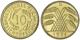 1931 G. Polierte Platte, äußerst Selten Ex. Kress, Münchner Münzhandlung , Auktion 164, 1976. Jaeger 317. - Other & Unclassified