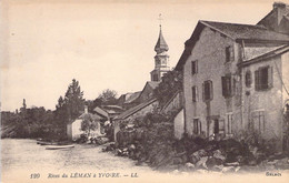 CPA France - Savoie - Rives Du Léman à Yvoire - L. L. - Selecta - Rivière - Clocher D'Eglise - Barques - Andere & Zonder Classificatie