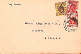 Aa6770 - HONG KONG - POSTAL HISTORY -  COVER To ITALY  1934 - Cartas & Documentos