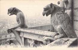 CPA France - Paris - Cathédrale Notre Dame De Paris - Chimères - Sculptures - Ornements Architecturaux - Notre Dame Von Paris