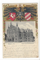30645 - Münster I W Neues Provinzial-Ständehaus Carte En Relief Armoiries - Muenster