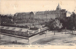 CPA France - Paris - Façade De L'Hôtel Des Invalides - N. D. Phot. - Oblitérée 16 Juillet 1913 - Monument - Canons - Autres Monuments, édifices