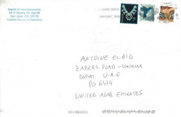 UNITED STATES - STAMPS COVER TO DUBAI. - Brieven En Documenten