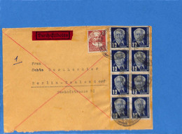 Allemagne Zone Soviétique 1951 Lettre Durch Eilboten De Wittenberg (G10404) - Storia Postale