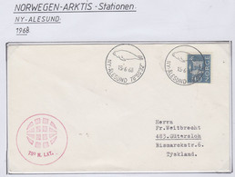 Spitsbergen Cover  Ca Alesund 15.6.1968. (LO178) - Scientific Stations & Arctic Drifting Stations