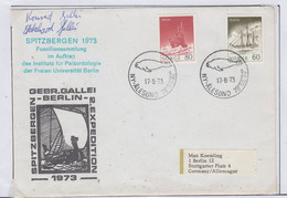 Norway Spitsbergen German Gebr. Gallei  Expedition Cover 2 Sign. Gebr. Gallei  Ca NY-Alesund 17.8.1973 (LO179) - Arctic Expeditions