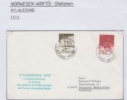 Norway Spitsbergen German Gebr. Gallei  Expedition Cover   Ca NY-Alesund 18.9.1973 (LO179A) - Expéditions Arctiques