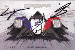 SPORT AUTO. 24 HEURES  2019. ECURIE GRAFF. LA ORECA 07 GIBSON N° 39. AUTOGRAPHES. T.GOMMENDY/ V.CAPILLAIRE /J. HIRSCHI. - Automobile - F1