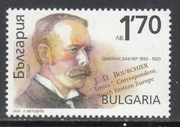 2020 Bulgaria James Bourcher Foreign Correspondent Journalism Writer  Complete Set Of 1 MNH - Ungebraucht