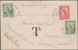 Grèce 1901 Y&T 149 X2 Et 150 Sur Carte Postale. Taxe Annulée, Tarif Imprimé, Sans Carte Postale. Tarif Lettre : 25 Lepta - Storia Postale