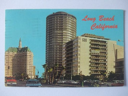 Q35 Postcard Long Beach - Ocean Front Hotels - 1967 - Long Beach