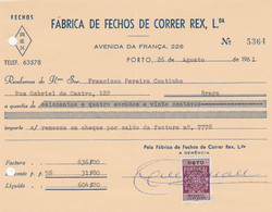 MY BOX 2 - PORTUGAL COMMERCIAL DOCUMENT  - PORTO - FISCAL STAMP - Portugal