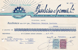 MY BOX 2 - PORTUGAL COMMERCIAL DOCUMENT  - PORTO - FISCAL STAMP - Portugal