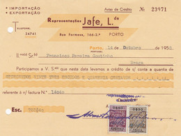 MY BOX 2 - PORTUGAL COMMERCIAL DOCUMENT  - PORTO - FISCAL STAMP - Portugal