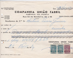 MY BOX 2 - PORTUGAL COMMERCIAL DOCUMENT  - PORTO - FISCAL STAMP - Portugal