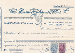 MY BOX 2 - PORTUGAL COMMERCIAL DOCUMENT  - PORTO - FISCAL STAMP - Portugal