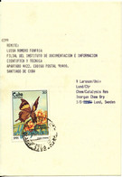 Cuba Carte Postale Sent To Sweden 20-3-1993 Single Franked - Storia Postale