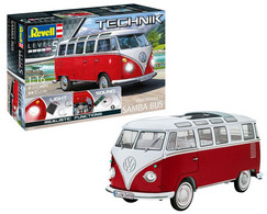 Revell - VW Volkswagen T1 SAMBA BUS Combi Technik Maquette Kit Plastique Réf. 00455 Neuf NBO 1/16 - Cars