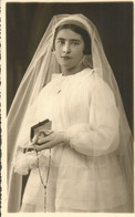 Jeune Fille Communiante  ( Photo Carte  John - Communie