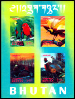 BHUTAN 1969 BIRDS - 3d  Unique Stamp Imperf, Souvenir / Miniature Sheets MNH, As Per Scan - Cuculi, Turaco