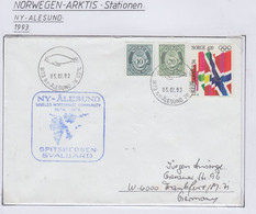 Spitsbergen  Cover Ca NY-Alesund 05.07.1993 (LO181A) - Scientific Stations & Arctic Drifting Stations