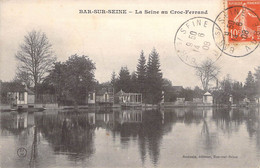 CPA France - Aube - Bar Sur Seine - La Seine Au Croc Ferrand - Oblitérée 14 Juin 1908 - Saunois Editeur - Barque - Bar-sur-Seine